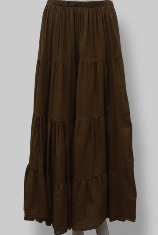 Soft Panelled Cotton Skirt Aurina Pop UP Ltd