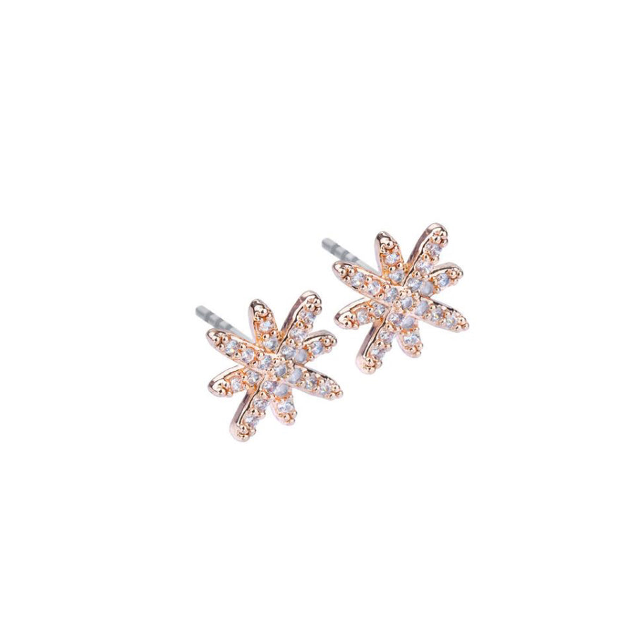 Rose Gold Crystal Star Earring