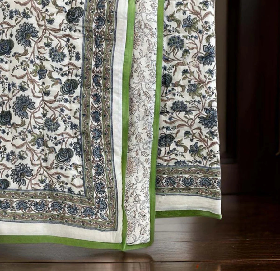 Tiya Block Print Cotton Eiderdown