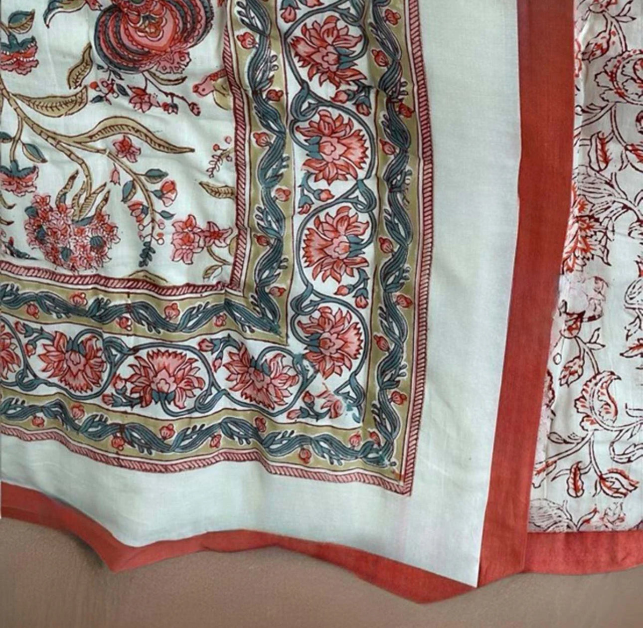 Pari Block Print Cotton Eiderdown