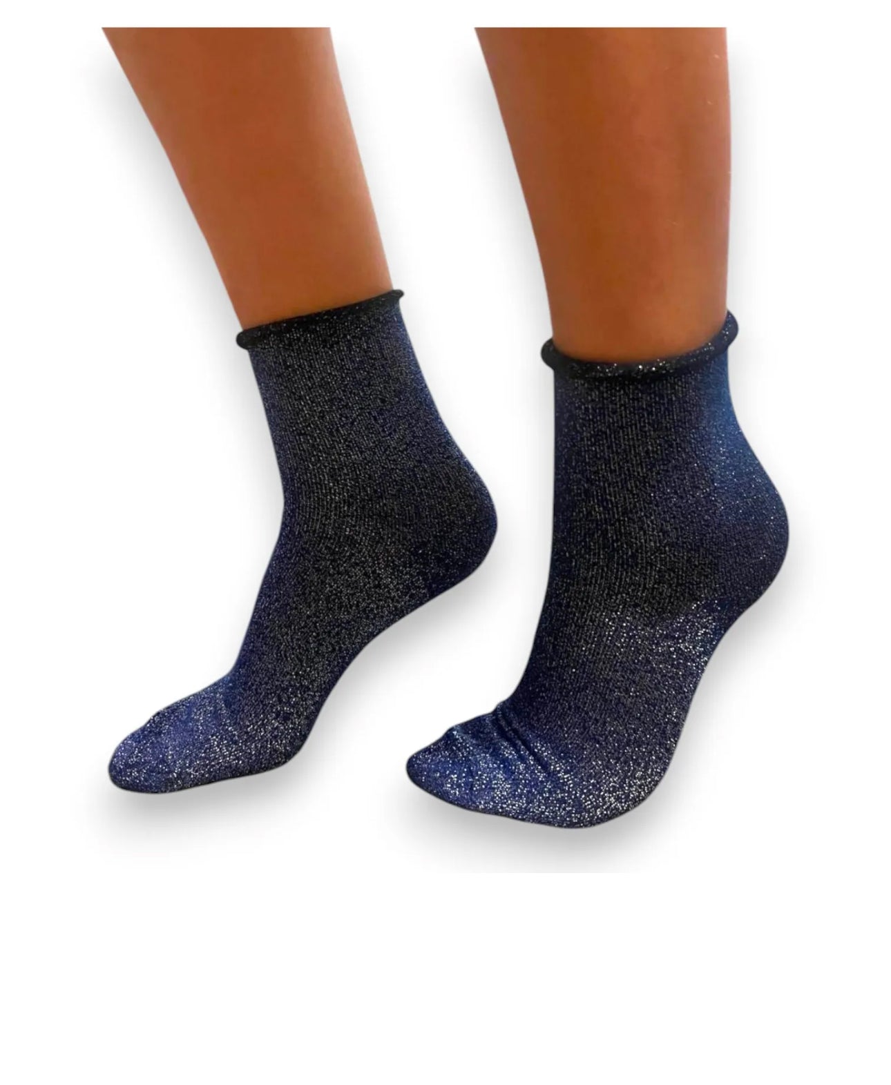 Sparkly Glitter Lurex Ankle Socks