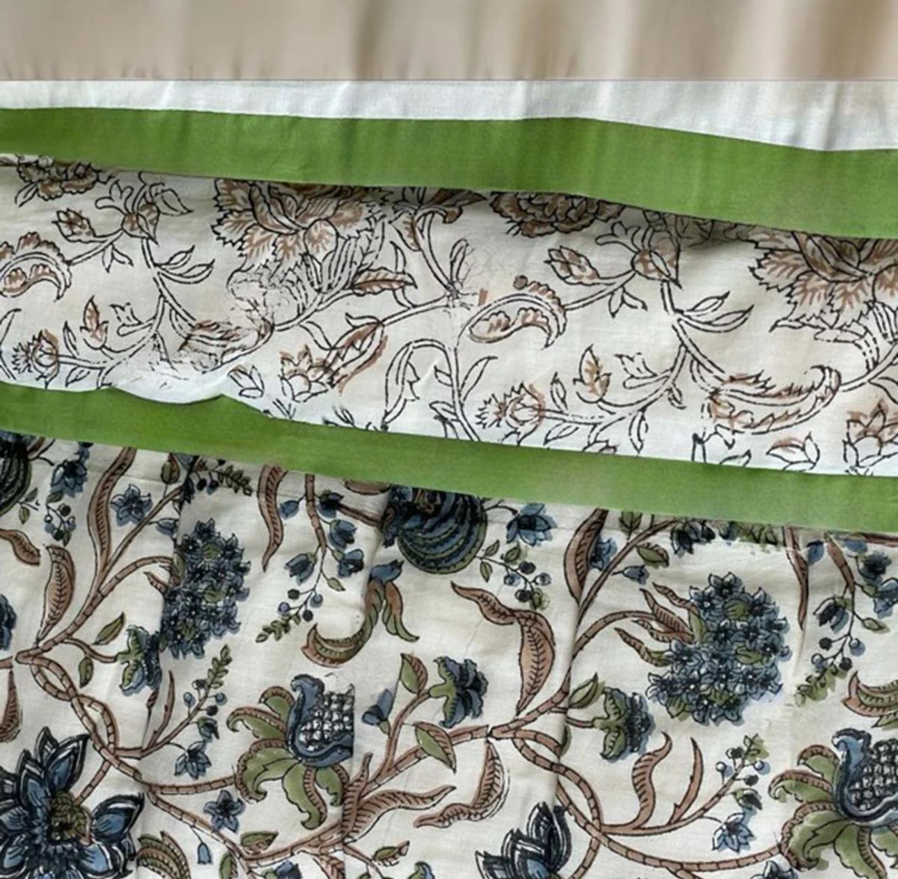 Tiya Block Print Cotton Eiderdown