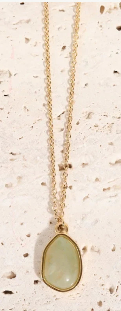 Adventurine Green Pendent Necklace