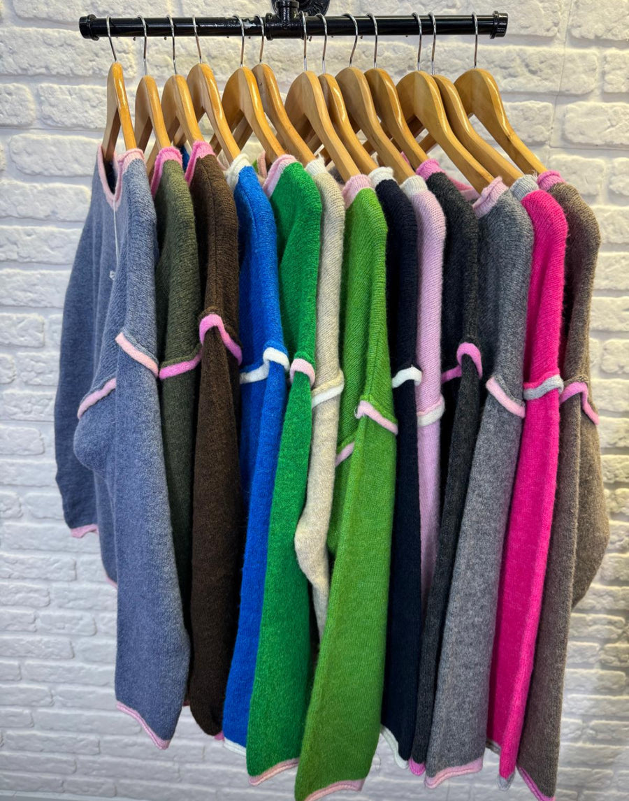 Contrast Stitch Jumper