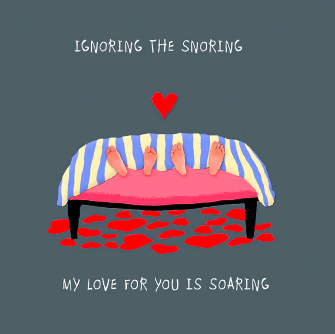 Ignoring The Snoring Love Card Aurina Ltd