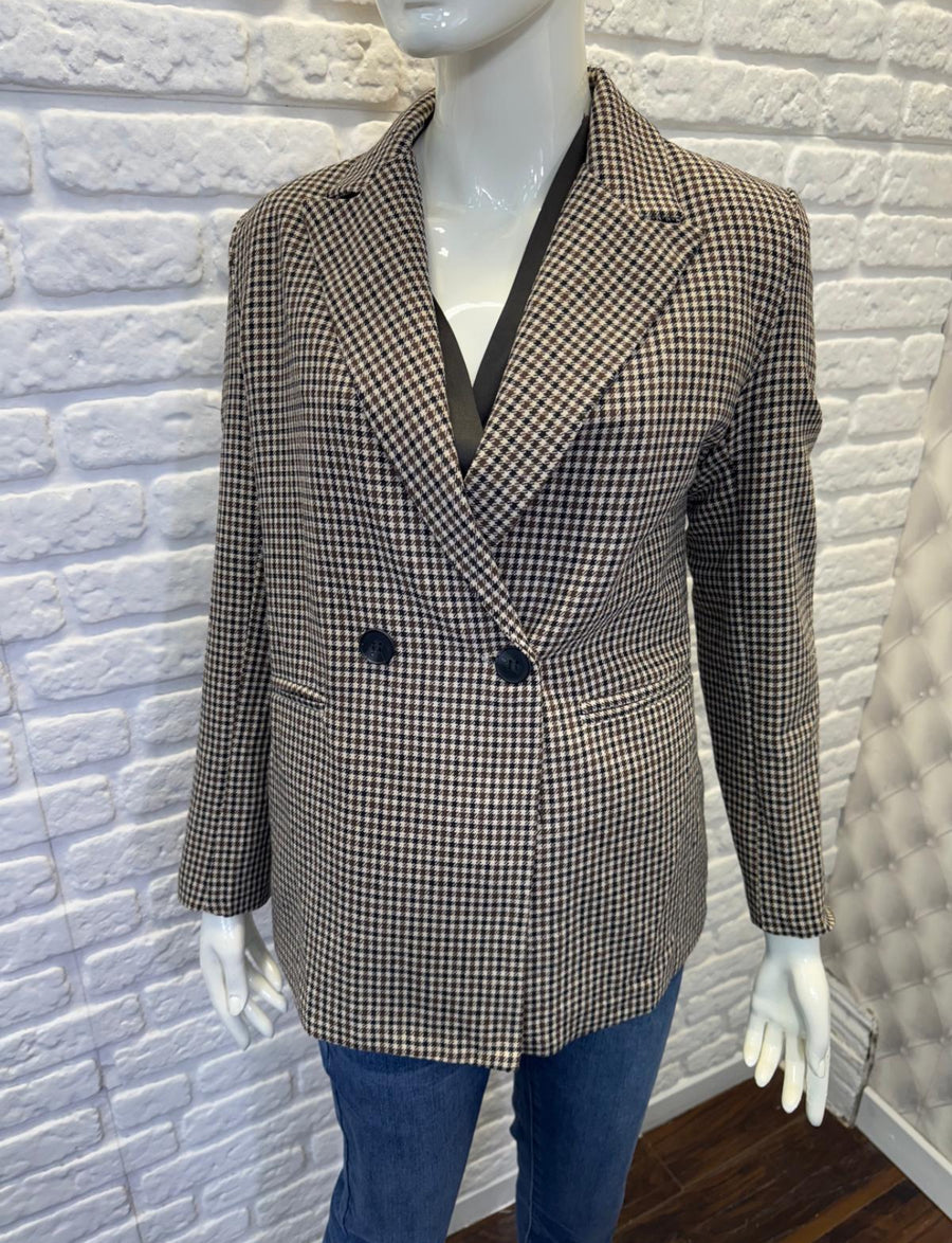 Dog Tooth Oversized Blazer