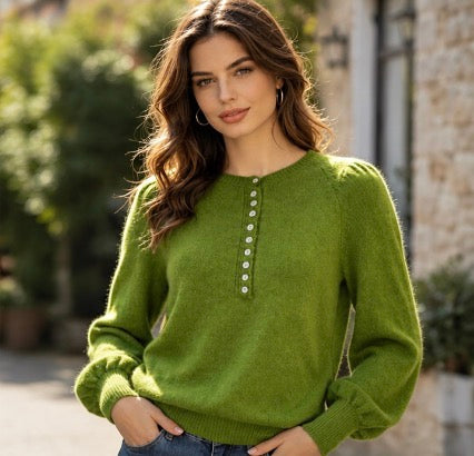 Bethany Buttoned Alpaca Jumper