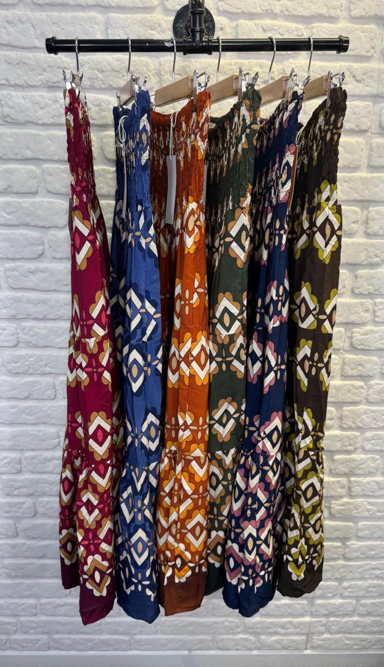 Autumn Print Skirt Dress