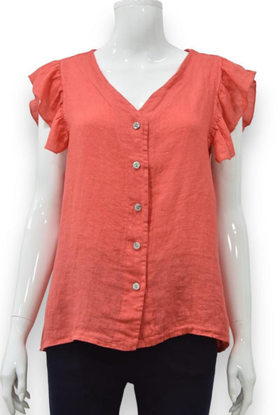 Palma Cap Frill Blouse