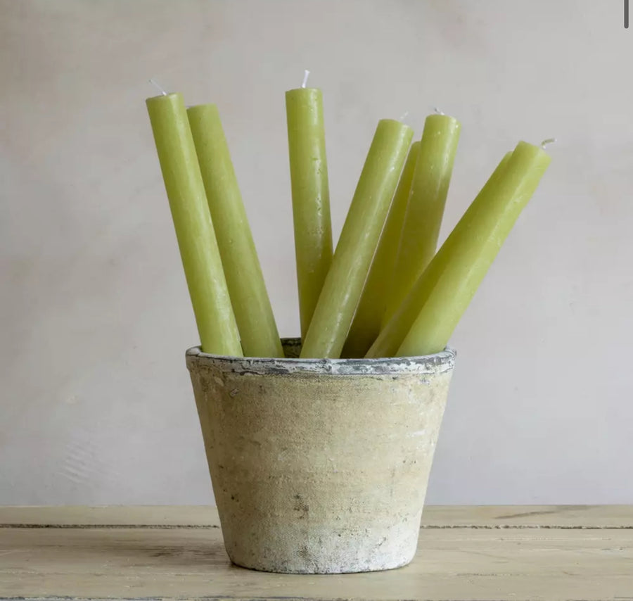 Rustic Dinner Candle Avocado