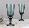 Recycled Wine Goblet - Blue Grey