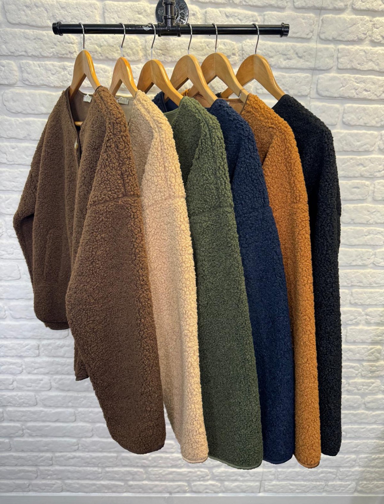 Buttoned Teddy Jacket