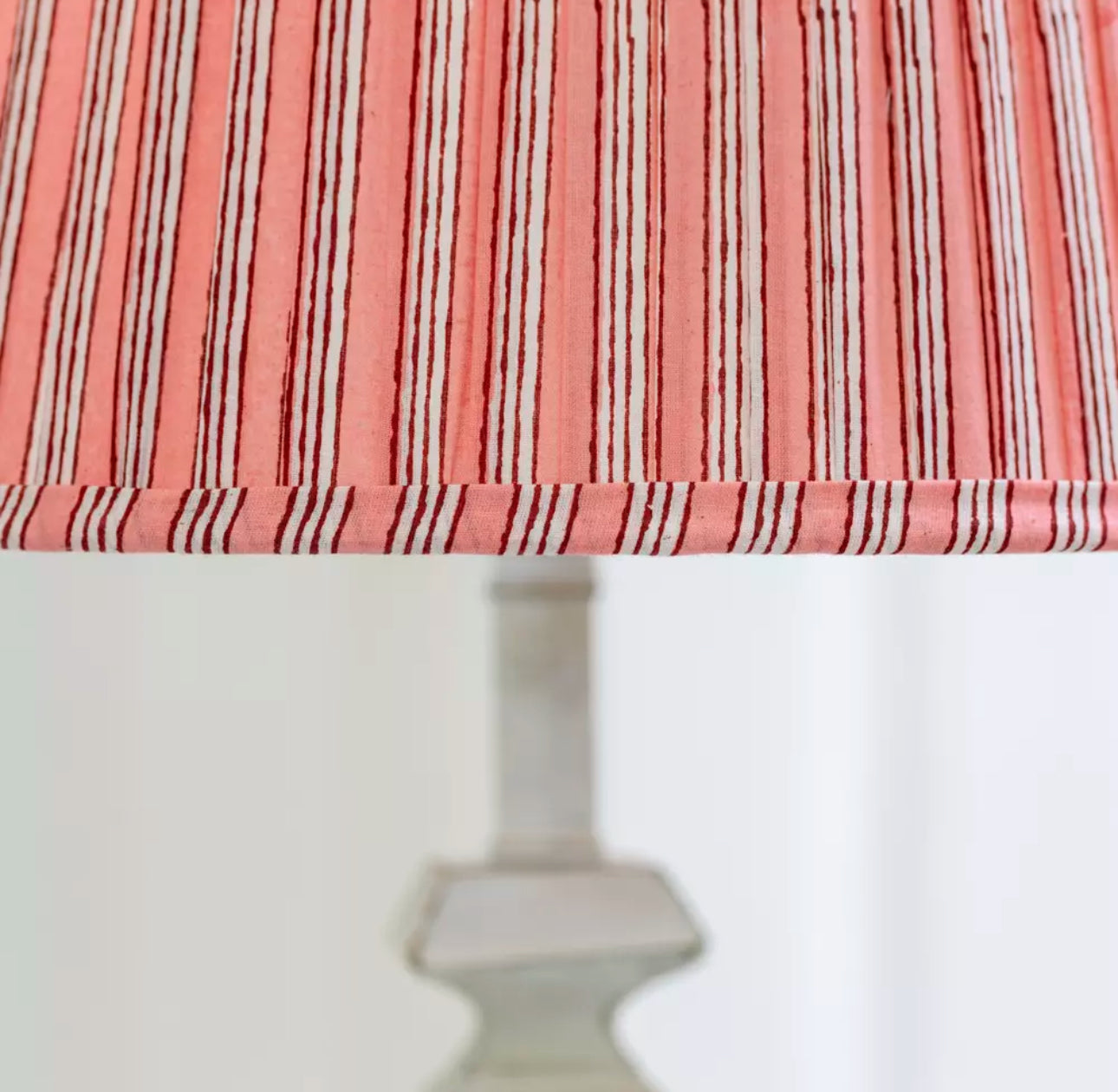 Raspberry Stripe Lampshade - 40 cm