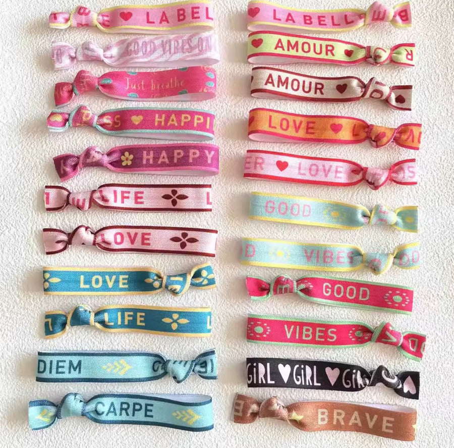 Positivity Hairband Bracelets