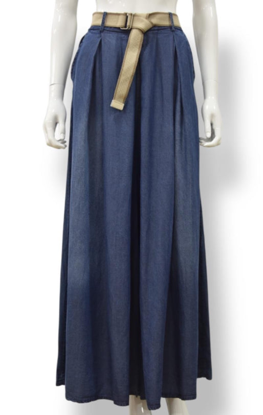 Paula Palazzo Dark Denim Trouser Aurina Pop UP Ltd