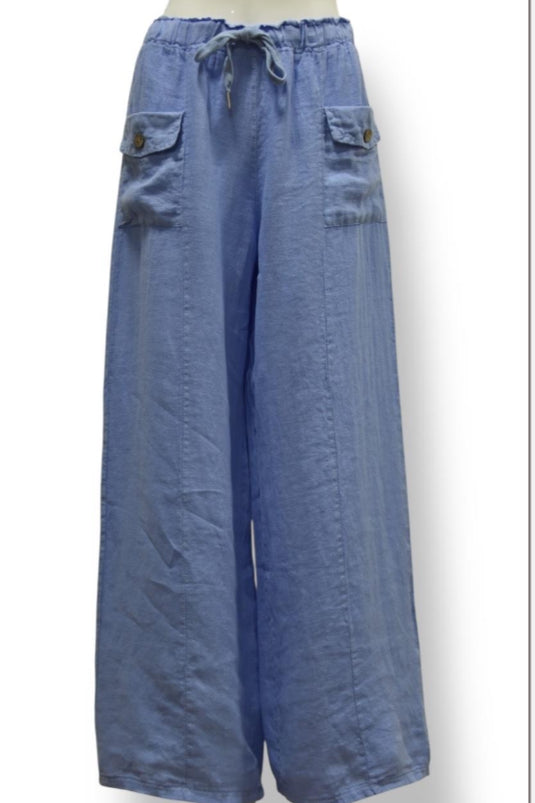 Penny Pocket Linen Trouser