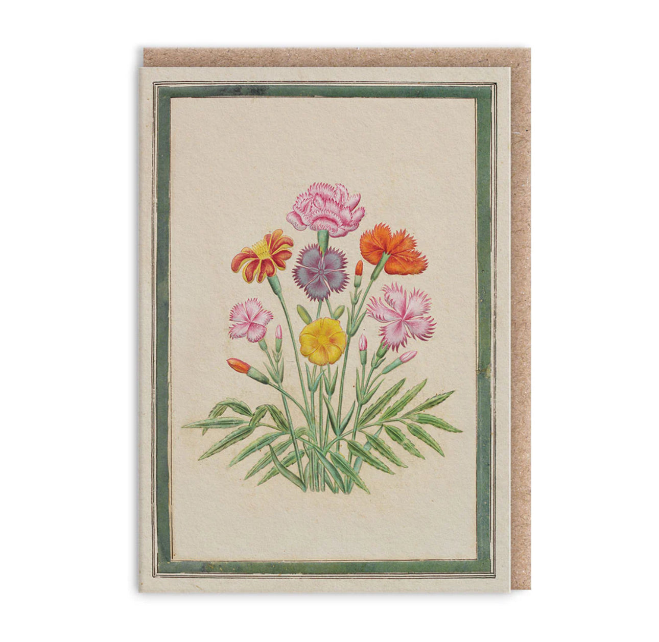 Carnations Mini Greeting Card