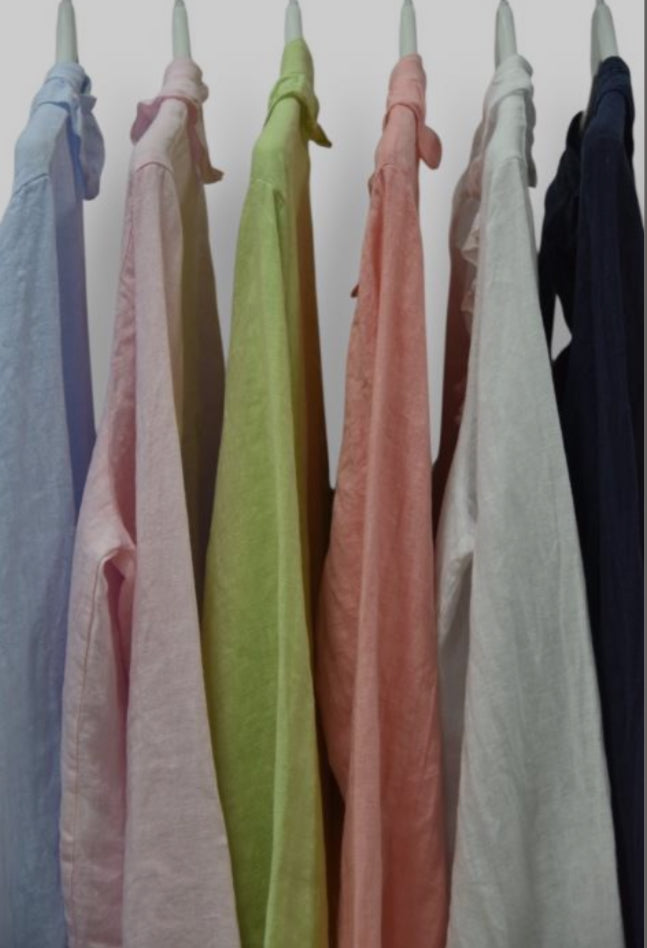 Carolyn Frilled Linen Blouse