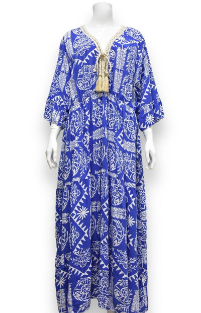 Tabitha Print Kaftan Dress