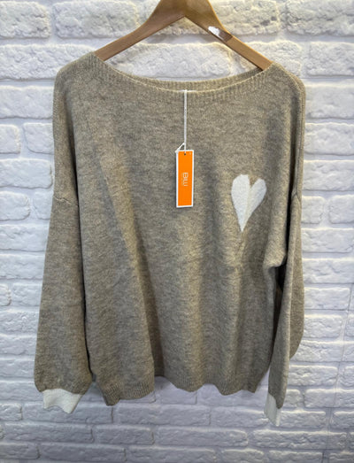Holly Heart Jumper
