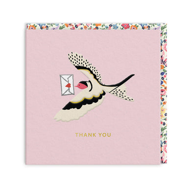 Thank You Swallow  Mini Greeting Card
