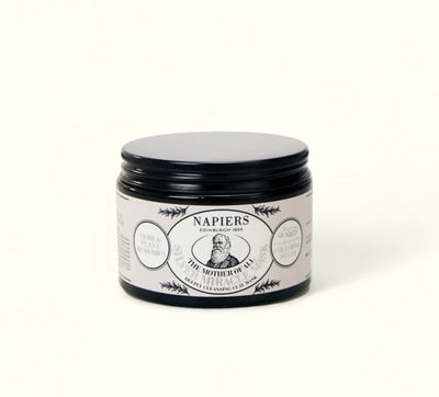 Aurina Pop UP Ltd Napiers Mother of All Silver Miracle Face Mask in silver jar, front view