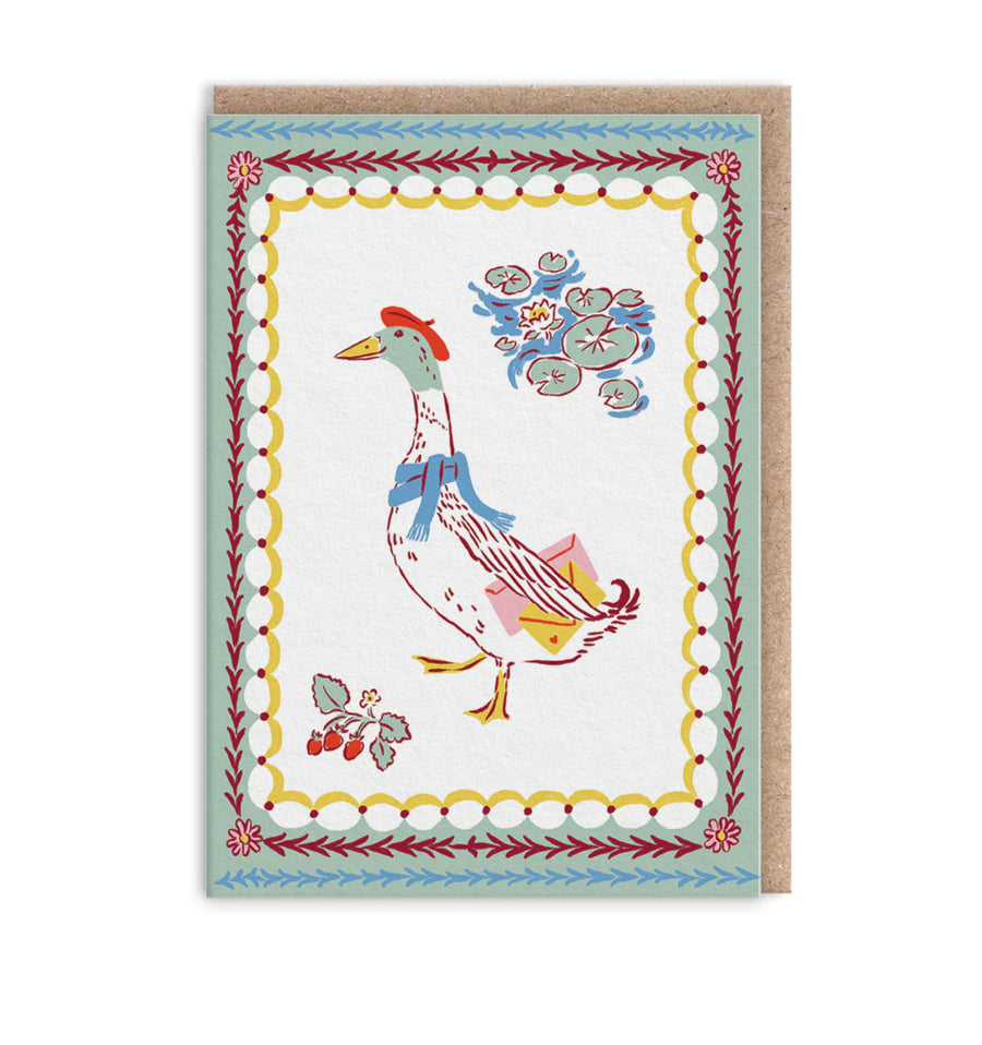 Pretty Duck Mini Greeting Card