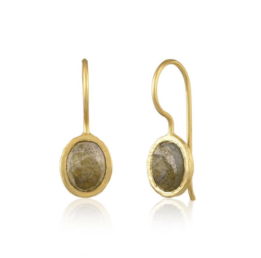 Faceted Laboradite Earrings