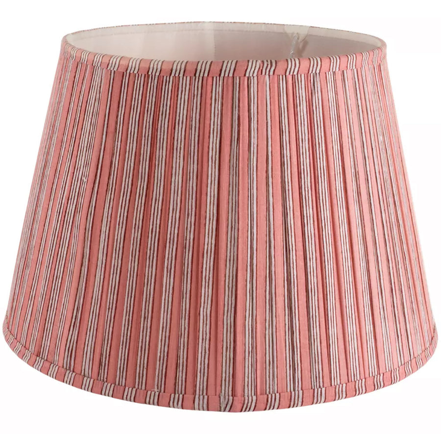Raspberry Stripe Lampshade - 35 cm