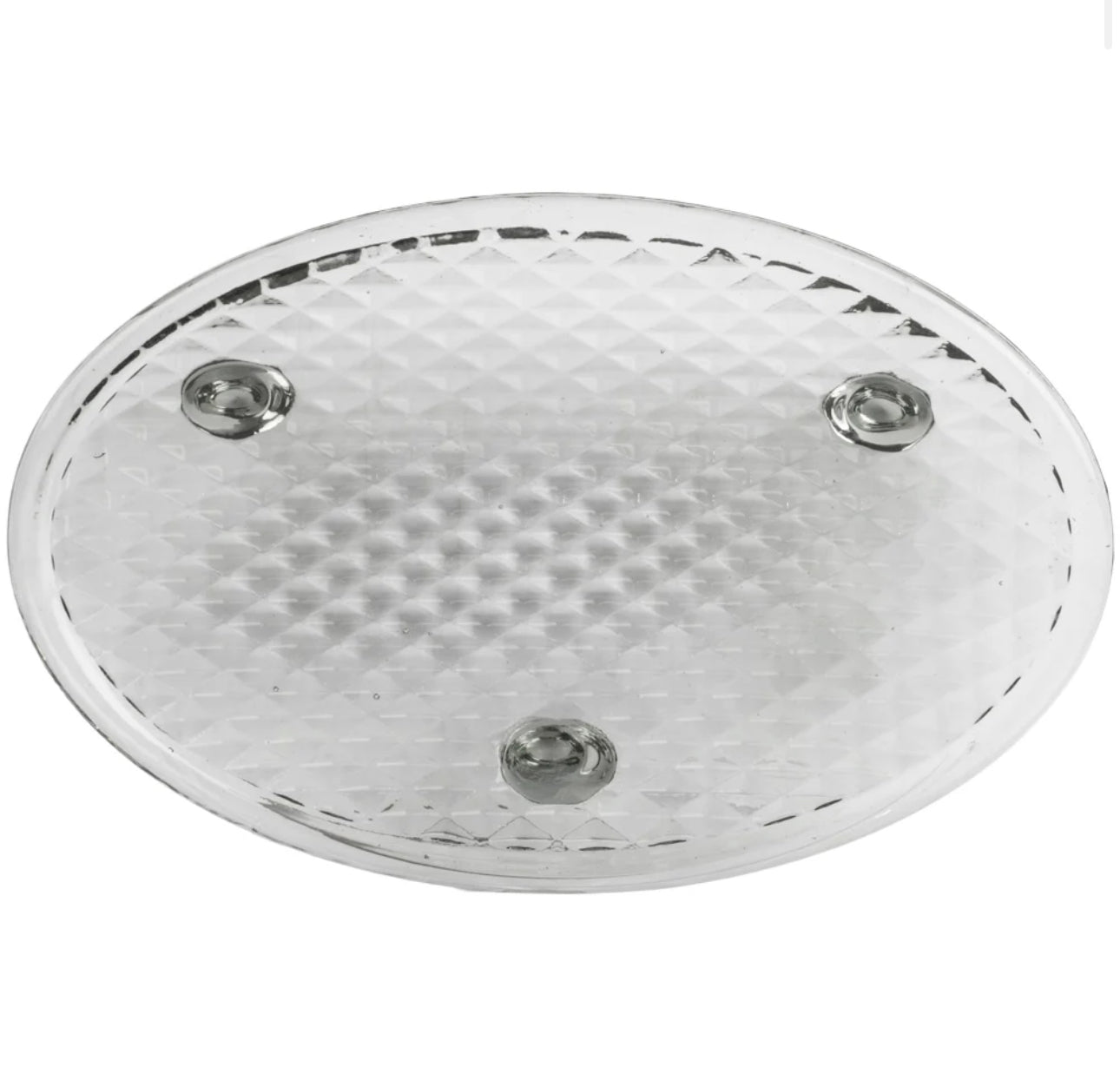 Grey Glass Soap Dish