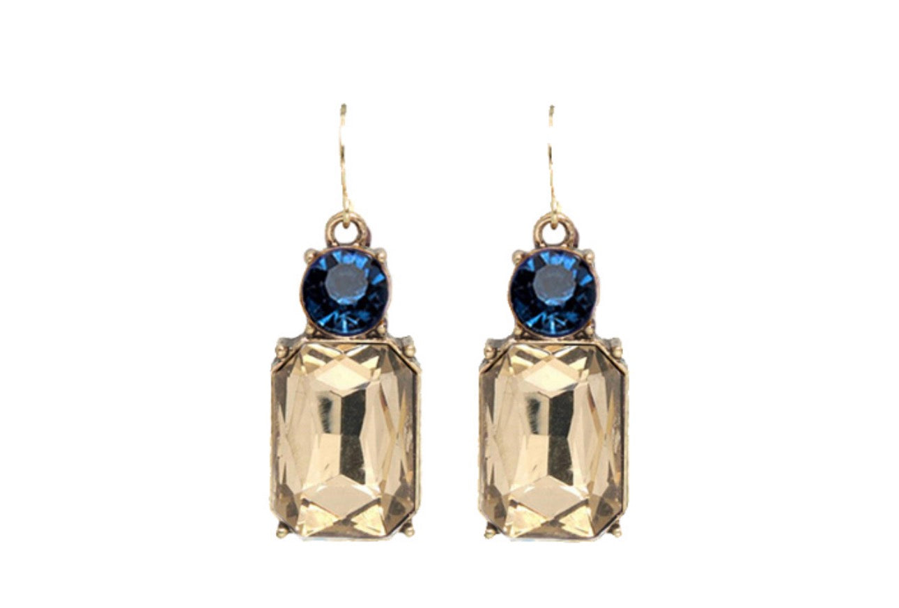 Vintage Gem Drop Earrings