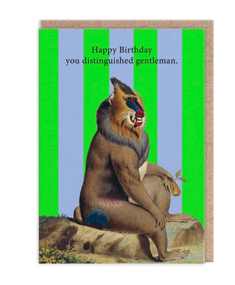 Distinguished Gentleman Birthday Card