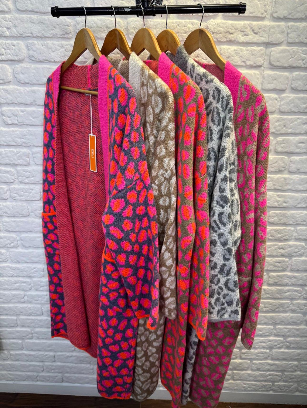 Laura Long Leopard Cardigan