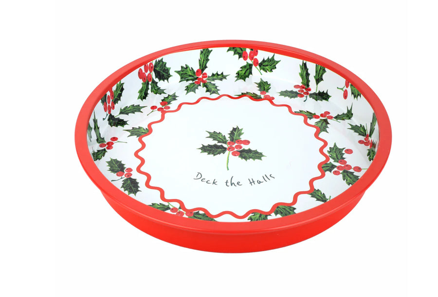Bon Appetit Tin Tray - Holly