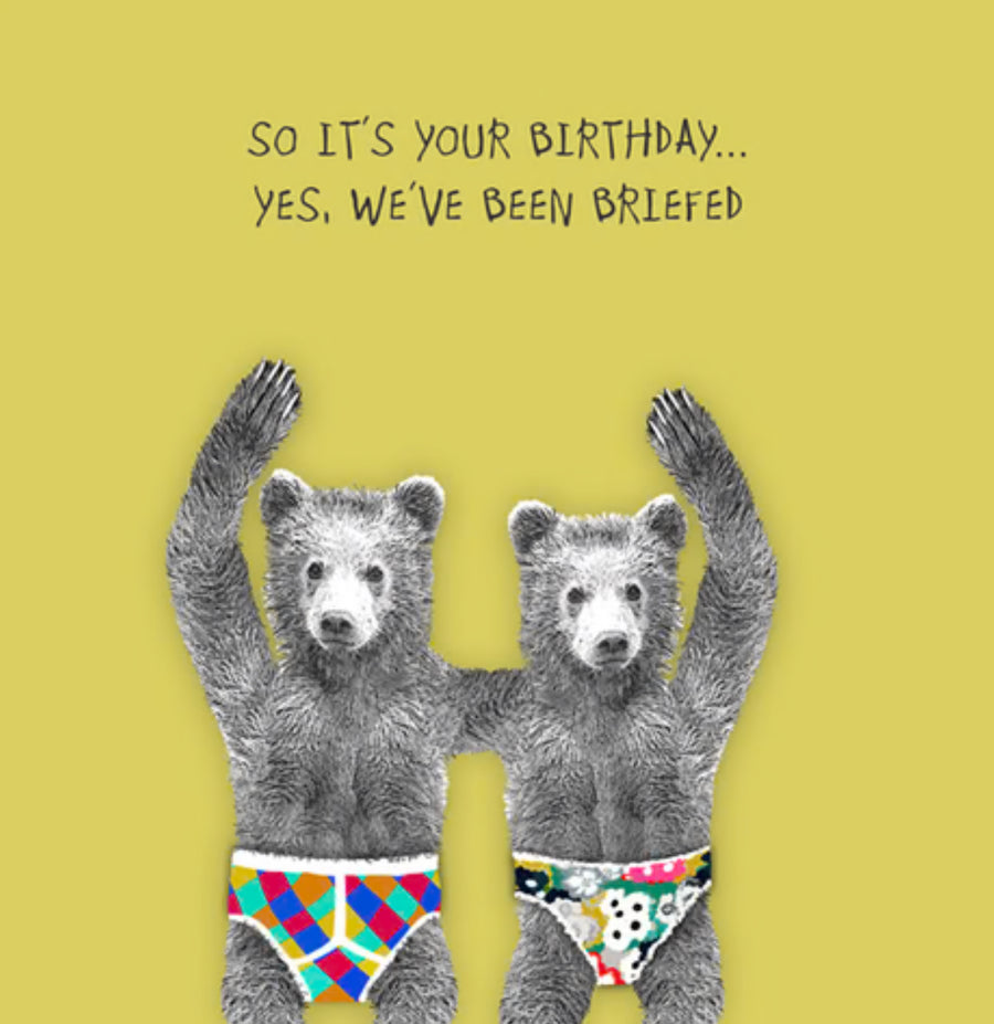 Briefed Birthday Card