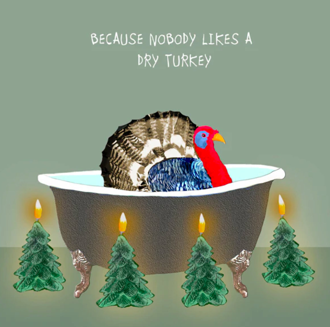 Dry Turkey Christmas Card