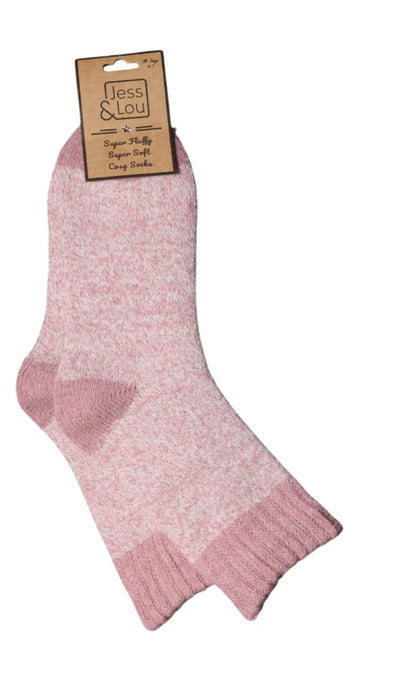 Pink Marl Cosy Sock