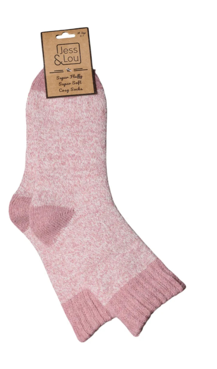 Pink Marl Cosy Sock