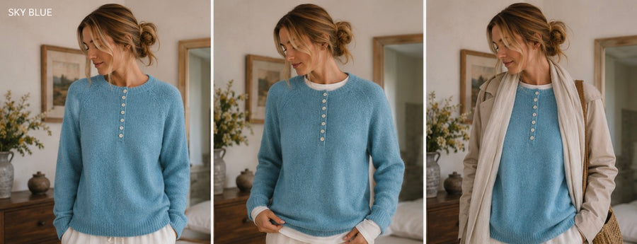 Bethany Buttoned Alpaca Jumper