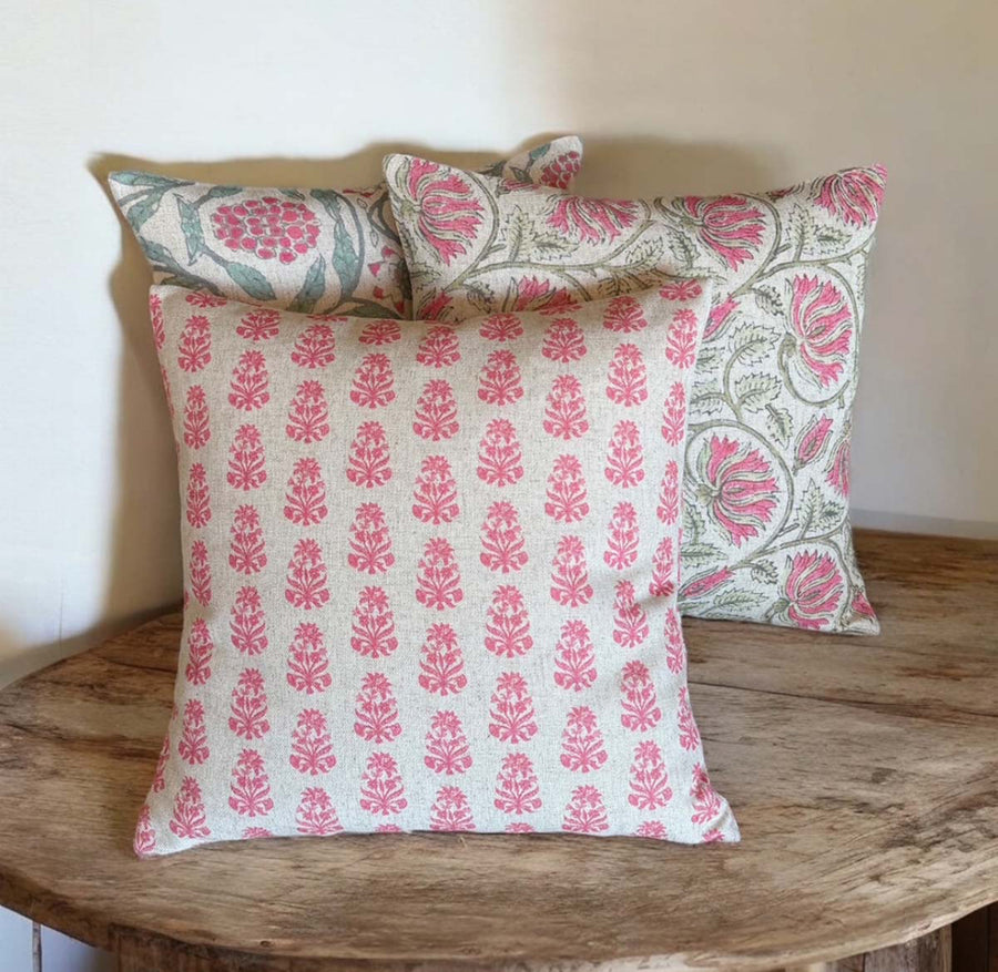 Hot Pink Daisy Cushion