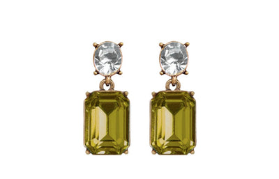 Vintage Gem Drop Earrings