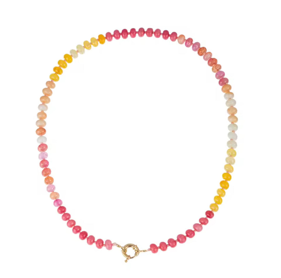 Coloured Natural Stone Necklace