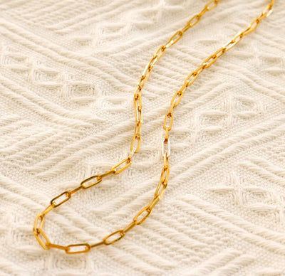 Paper link Chain Necklace
