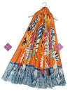 Indian Zebra Print Frayed Scarf