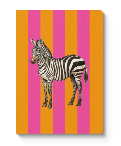 Striped Zebra Paperback Notebook