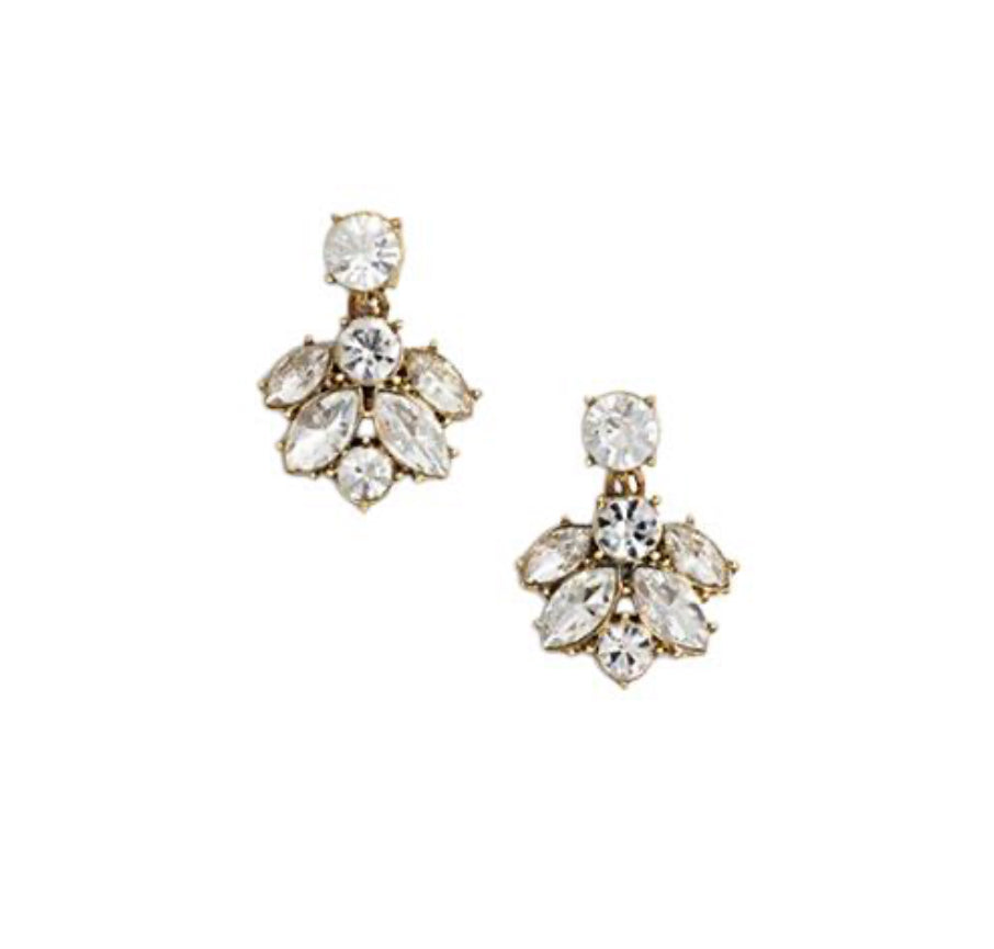 Vintage Style Floral Drop Stud Earring Aurina Pop UP Ltd