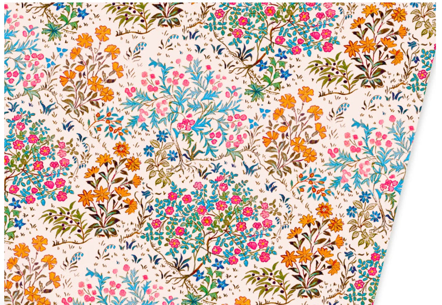 Neon Floral Wrapping Paper