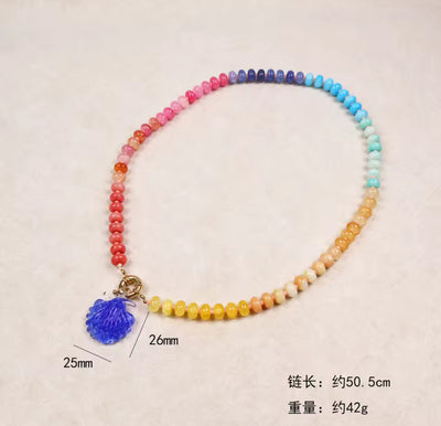 Coloured Natural Stone Necklace