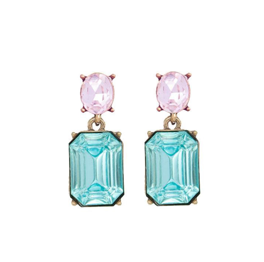 Vintage Gem Drop Earrings