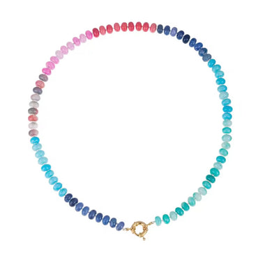 Coloured Natural Stone Necklace